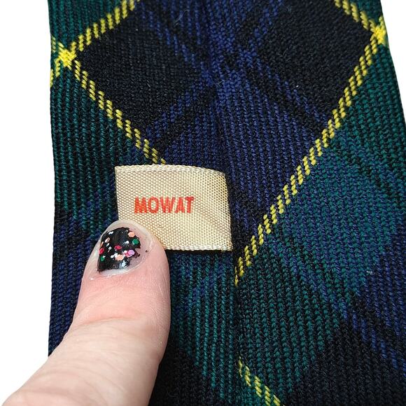 Mowat Modern Tartan Tie Wool Plaid Scotland - Picture 2 of 4